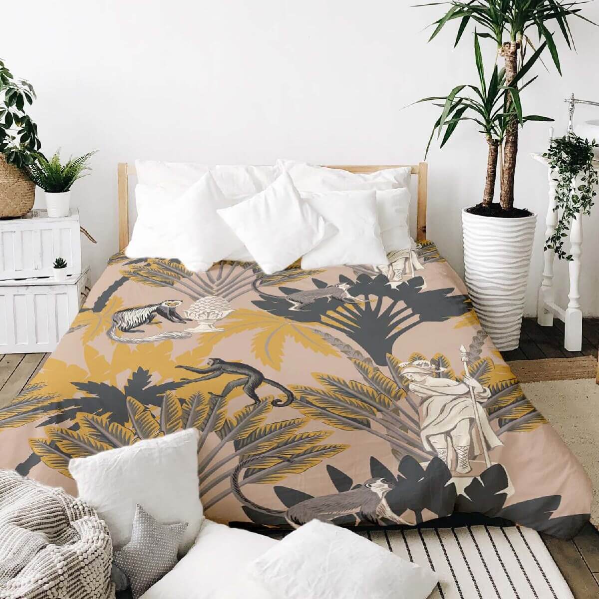 Couverture lestée de la collection Floral greek floral