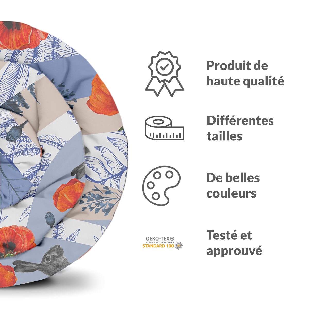 Couverture lestée de la collection Floral spring