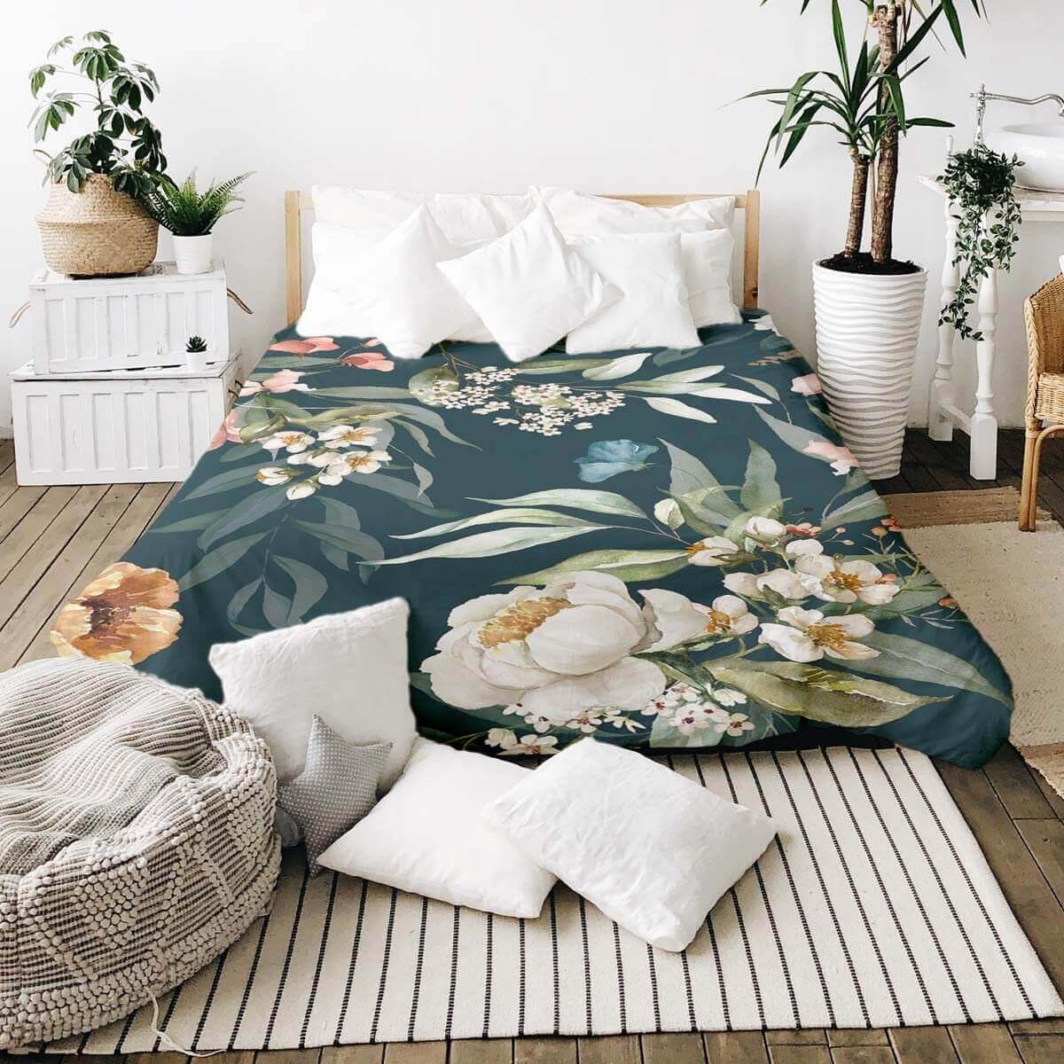 Couverture lestée de la collection Floral watercolor floral