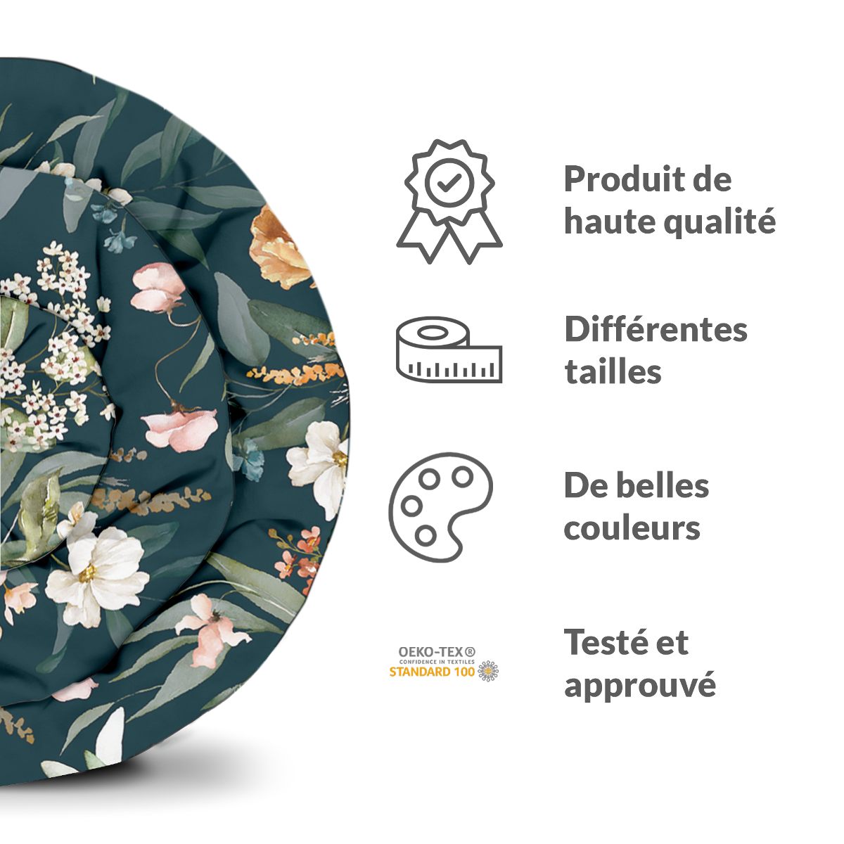 Couverture lestée de la collection Floral watercolor floral